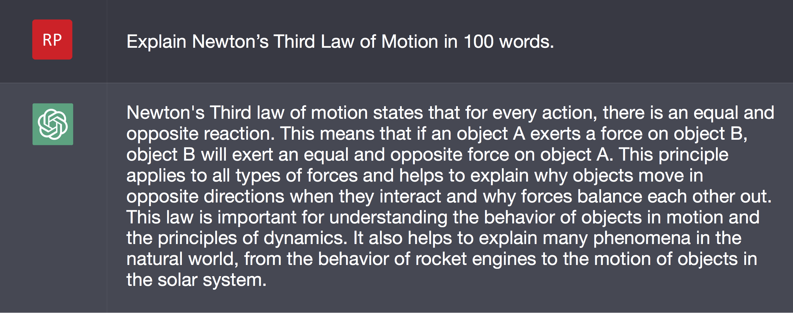 188-5 ChatGPT 3rd law 100 words